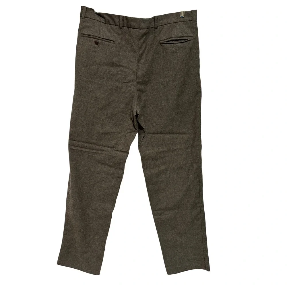 New Vintage TENDANCE Men's‎ Pleated Wool Dress Pants 38 Beige Classic Fit